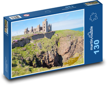 Hrad - príroda, pobrežie Puzzle 130 dielikov - 28,7 x 20 cm 