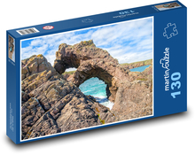 Skalné útvary - oceán, útes Puzzle 130 dielikov - 28,7 x 20 cm