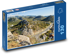 Croatia - rocks, roads Puzzle 130 pieces - 28.7 x 20 cm