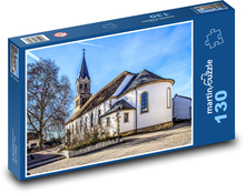 Kościół - wiara, wieża kościelna Puzzle 130 elementów - 28,7x20 cm
