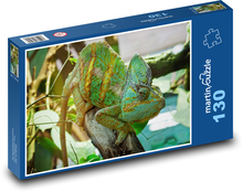 Chameleon - lizard, reptile Puzzle 130 pieces - 28.7 x 20 cm 