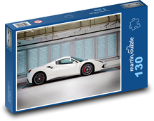 Ferrari - Sportwagen, Motor Puzzle 130 Teile - 28,7x20 cm