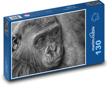 Gorilla - primate, monkey Puzzle 130 pieces - 28.7 x 20 cm 