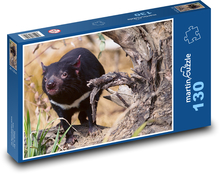 Diabelski niedźwiedź - zwierzę, ssak Puzzle 130 elementów - 28,7x20 cm