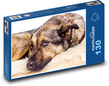 Německý ovčák - pes, zvíře Puzzle 130 dílků - 28,7 x 20 cm