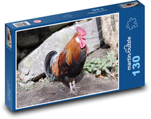Hahn - Geflügel, Tier Puzzle 130 Teile - 28,7x20 cm