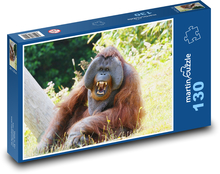 Orangutan - opice, zvíře Puzzle 130 dílků - 28,7 x 20 cm