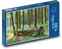 Kmen stromu - les, příroda Puzzle 130 dílků - 28,7 x 20 cm
