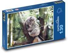 Koala - savec, zvíře Puzzle 130 dílků - 28,7 x 20 cm