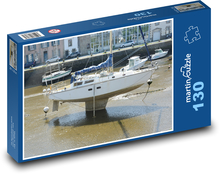 Plachetnice - loď, kýl Puzzle 130 dílků - 28,7 x 20 cm