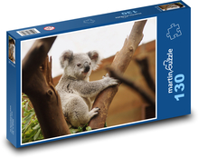 Koala - vačnatec, zvíře Puzzle 130 dílků - 28,7 x 20 cm