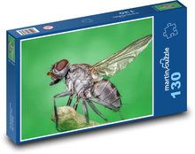 Fliege - Insekten, Flügel Puzzle 130 Teile - 28,7x20 cm