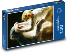 Monkey - primate, chick Puzzle 130 pieces - 28.7 x 20 cm 