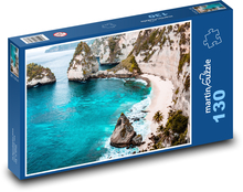 Ocean - plaża, wybrzeże Puzzle 130 elementów - 28,7x20 cm