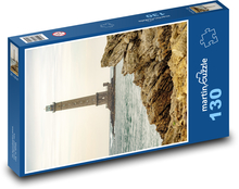 Maják - ostrov, moře Puzzle 130 dílků - 28,7 x 20 cm