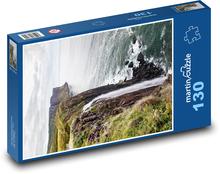 Wodospad - morze, ocean Puzzle 130 elementów - 28,7x20 cm