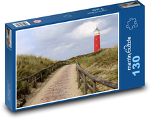 Leuchtturm - Niederlande, Nordsee Puzzle 130 Teile - 28,7x20 cm