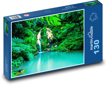 Azory - Portugalsko, vodopád Puzzle 130 dílků - 28,7 x 20 cm