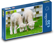 Schafe - Lämmer, Tiere Puzzle 130 Teile - 28,7x20 cm