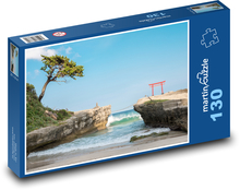 Pláž - Japonsko, Šizuoka Puzzle 130 dielikov - 28,7 x 20 cm 