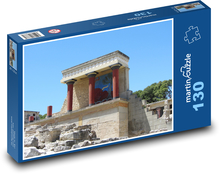 Palác Knossos - ostrov Kréta, freska Puzzle 130 dielikov - 28,7 x 20 cm 