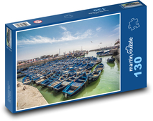 Marokko - Boote, Hafen Puzzle 130 Teile - 28,7x20 cm