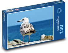 Racek - pták, baltské moře  Puzzle 130 dílků - 28,7 x 20 cm