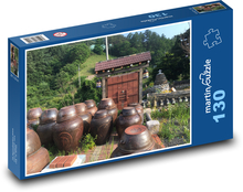 Insel Jeju - Korea, traditionelles Haus Puzzle 130 Teile - 28,7x20 cm