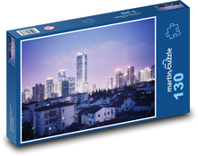 Noc v Šanghaji Puzzle 130 dielikov - 28,7 x 20 cm 
