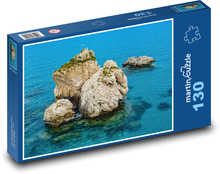 Kypr - skála, moře Puzzle 130 dílků - 28,7 x 20 cm