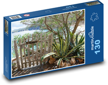 Zaun - Baum, Meer Puzzle 130 Teile - 28,7x20 cm