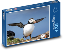 Puffin - bird, animal Puzzle 130 pieces - 28.7 x 20 cm 