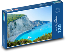 Pláž - útes, lode Puzzle 130 dielikov - 28,7 x 20 cm 