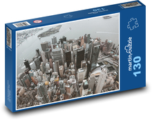 Panoráma - mrakodrap, budovy Puzzle 130 dielikov - 28,7 x 20 cm 