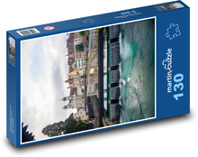 Wasserfall - Panorama, Stadt Puzzle 130 Teile - 28,7x20 cm
