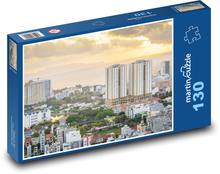 Vietnam - mesto, rieka Puzzle 130 dielikov - 28,7 x 20 cm 