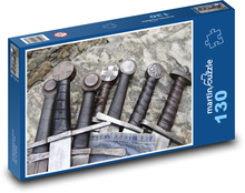 Swords - medieval, blade Puzzle 130 pieces - 28.7 x 20 cm 