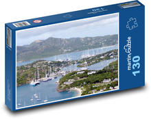 Antigua - Morze Karaibskie, łodzie Puzzle 130 elementów - 28,7x20 cm