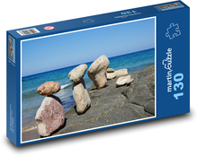 Ibiza - Steine, Meer Puzzle 130 Teile - 28,7x20 cm