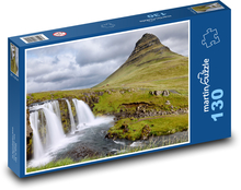Wasserfall - Natur, Fels Puzzle 130 Teile - 28,7x20 cm