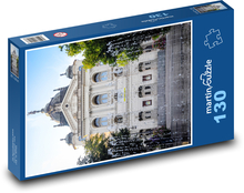 Budynek - fontanna, miasto Puzzle 130 elementów - 28,7x20 cm