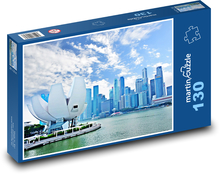 Marina Bay - Singapore, Asie Puzzle 130 dílků - 28,7 x 20 cm