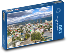Island - město, Reykjavík Puzzle 130 - 28,7x20 cm