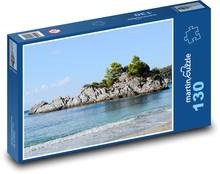Strand - Felsen, Insel Puzzle 130 Teile - 28,7x20 cm