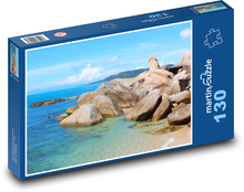 Ostrov - skaly, pláž Puzzle 130 dielikov - 28,7 x 20 cm 
