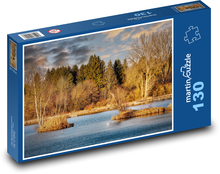 Jazero - voda, ostrovy Puzzle 130 dielikov - 28,7 x 20 cm 