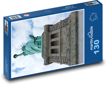 Socha slobody - západ slnka, New York City Puzzle 130 dielikov - 28,7 x 20 cm 