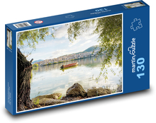 Kastoria - Řecko, loď Puzzle 130 dílků - 28,7 x 20 cm