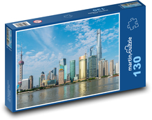Šanghaj - Čína, mesto Puzzle 130 dielikov - 28,7 x 20 cm 