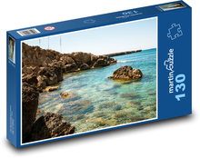 Wybrzeże, Cypr Puzzle 130 elementów - 28,7x20 cm